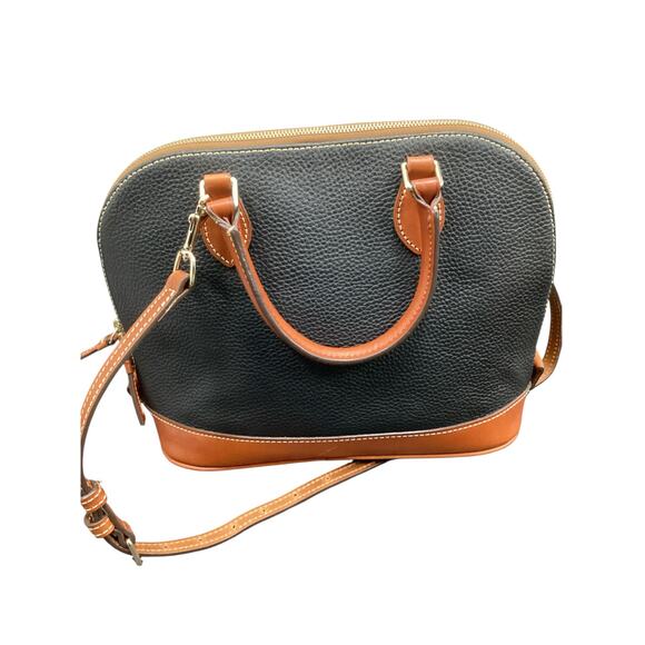 NWOT Dooney & Bourke Satchel Women’s One Size Pebbled Leather Zipper Two Handles - Picture 4 of 11